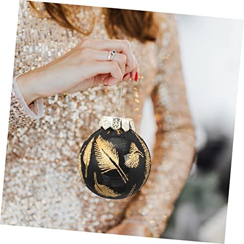 Pretyzoom 50 парчиња украси што висат топки топки со топчести пропусти за приврзоци дрвја забава Божиќ шарени украси украси украси