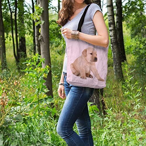 Лабрадор Кутре Подароци За Љубителите На Кучиња Сопственици-Еднократно Купувач Рамо Торби Со Кучиња на-Розова