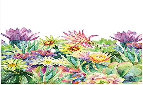 Држач за четкичка за заби во Амбесон Амбесон, ликовно ботаничко сликарство на апстрактни градинарски цвеќиња и сукуленти, декоративен разноврсен
