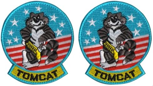Генерички Tomcat морнарички борбен ескадрилен везник тактички морал лепенка со кука и јамка поддржува 2 компјутери