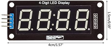 Chniafin 0,56 инчен TM1637 Type 4 Bit LED 7 LED 7 сегмент Модул на часовникот LED модул Дигитален часовник панел Погоден часовник панел