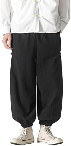 Prijouhe Машки џогери џокери за џогирање на широки панталони со џогерни панталони со џебови со џебови