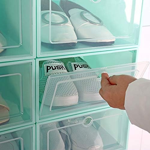 Anncus преклопна мултифункционална пластична кутија за чевли ја задебелува кутијата за складирање на чевли за чевли, наречен квалитетно складирање