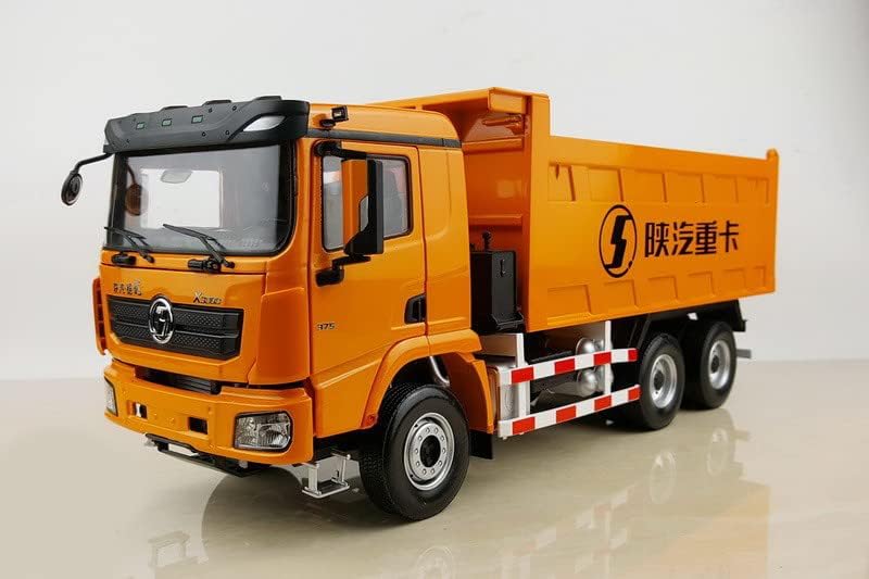 Shanqi DeLong X3000 6x4 375 Рударски топер Твипер камион жолта 1/24 Diecast камион претходно изграден модел