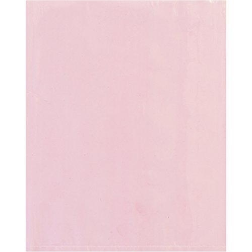 Анти-статички рамни поли поли торби, 6 x 10, розова, 1000/случај