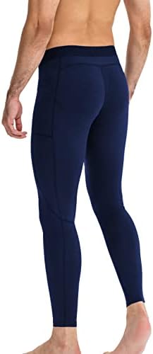 Панталони за компресија на машка машка 1 или 2 пакувања кои работат на хулахопки основни слоеви на атлетски хеланки за спорт на тренингот