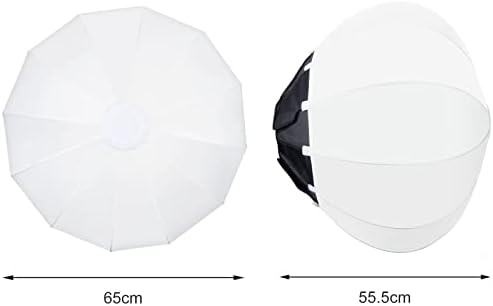 Godox CS-65D 65cm Flinter Softbox Softbox Soft Light Modifier w/рефлексивно засенчување здолниште+торба за носење, дифузер за мекобок со брзо