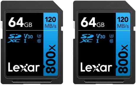 Лексар со Високи Перформанси 800x 256GB SDXC UHS-I Мемориска Картичка, C10, U3, V30, Full-HD &засилувач; 4k Видео, До 120mb / S Читање, За