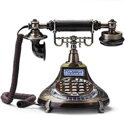 Seass Vintage Телефон Телефон Фикс клуч за бирање фиксна античка канцеларија домашна просторија Телефоно