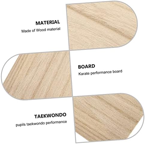 Clispeed Taekwondo Plank Craft за возрасни украси за деца за вежбање додатоци Таеквондо за пробивање дрвени дрвени