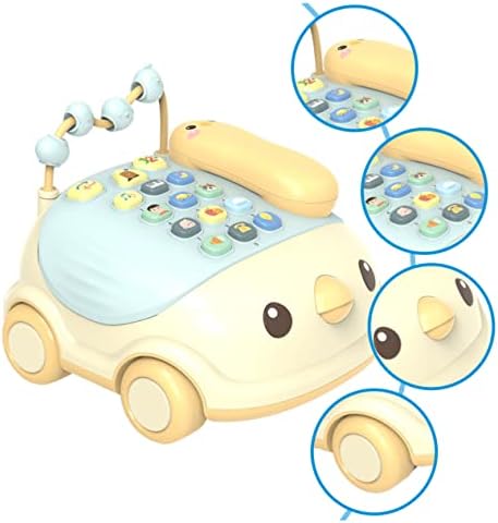 Тојвијан 1 Сет Двојазична Телефонска Играчка За Новороденчиња Играчки За Автомобили Детски Играчки За Автомобили Музички Играчки
