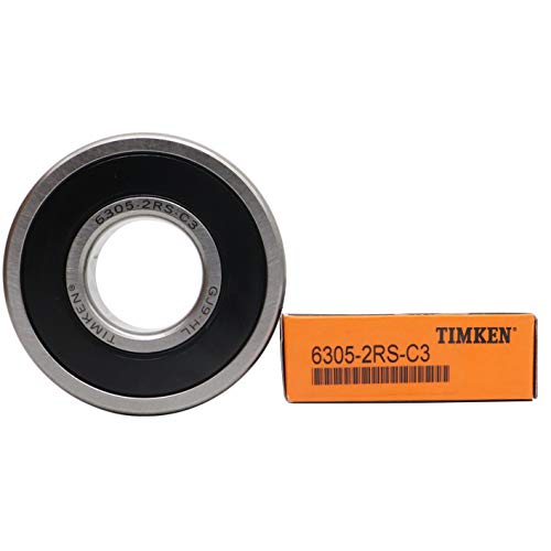 Timken 6305-2RSC3 2PCS двојни гумени заптивки на лежиштата 25x62x17mm ， пред-подмачкани и стабилни перформанси и економични, лежишта со длабоки