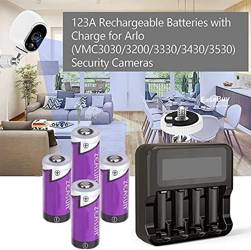Батерија за Арло, 16 батерии со пакувања со Арло безжични фотоапарати Сертифицирани работи со Arlo VMS3130 VMC3030 VMK3200 VMS3330 3430