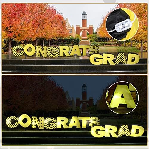 Gaint 28,6 стапки долги надуени честитки за надувување на двор знак џамбо црно злато дипломирање украси разнесени честитки за