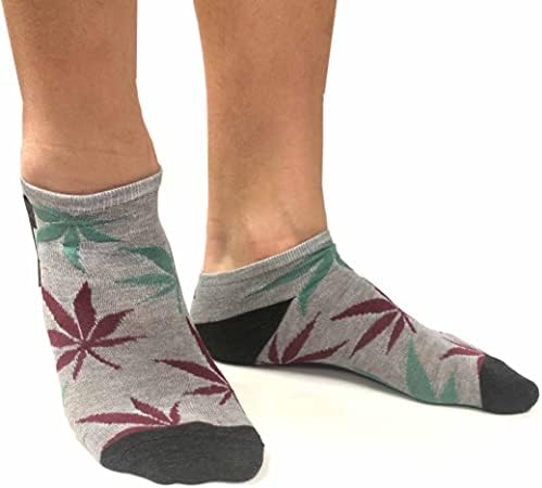 Новина од 12 парови 420 Чорапи за подароци Пушач Лизме за глуждот Обични мажи со ниски исечени 9-11