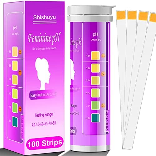 100 ленти вагинални ленти за тестирање на pH за жени. Тест за женски pH за вагинално здравје, киселост и алкалност.