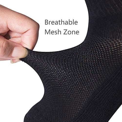 +MD Ultra меки атлетски бамбус чорапи за жени и мажи со перничеви ѓон без шоу -случајни чорапи