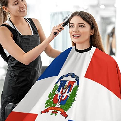 Знаме На Доминика Бербер Кејп Професионална Коса Сечење Престилка Фризер Кејп Барбер Додатоци За Мажи Жени