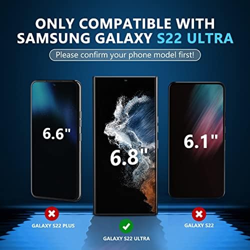 [2+2 Пакет] Doxlion Заштитник На Екранот За Samsung Galaxy S22 Ултра 5G 6.8 +Заштитник На Објективот На Камерата, Флексибилен Ултра-Тенок
