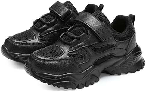 Yavy чевли за девојки Тениски чевли момче трчаат кожни патики за дишење атлетски чевли со лесни деца за одење чевли