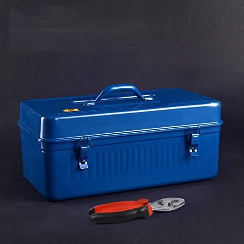 Кутија за алатки ZCMEB Професионален куфер водоотпорен празен организатор Дома железо Голем метал складирање повеќенаменски преносни