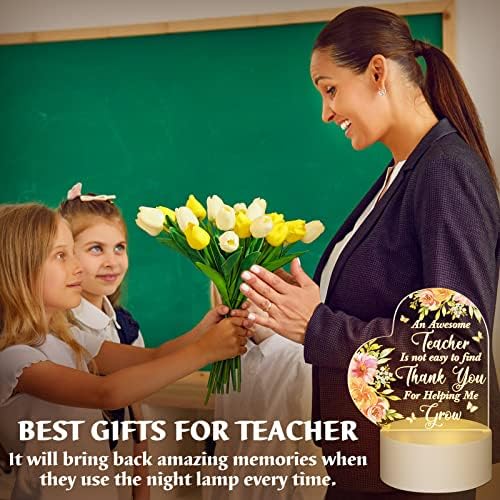 Подароци за наставници За Жени Ви Благодариме Подароци За Благодарност На Наставникот Акрилни Подароци За Ноќно Светло Подароци За Наставници