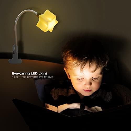 Риохојо ЛЕД Клип На Ѕвезда Светлина, Топло &засилувач; Затемнета Светлина, Новороденче Од Суштинско Значење-Идеално Бебе Ноќно Светло