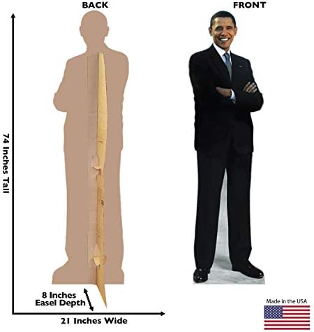Напредна Графика Претседател Барак Обама Големина На Животот Картон Исечоци Стендап