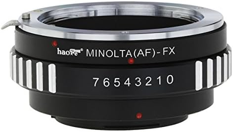 Адаптер за монтирање на леќи Haoge за Sony Alpha A Minolta Ma AF леќи до Fujifilm fuji x FX монтирање на камера како X-A3 X-A5 X-A10