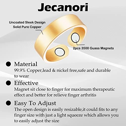 Магнетски лимфен дренажен терапевтски прстени на Jecanori 2PC