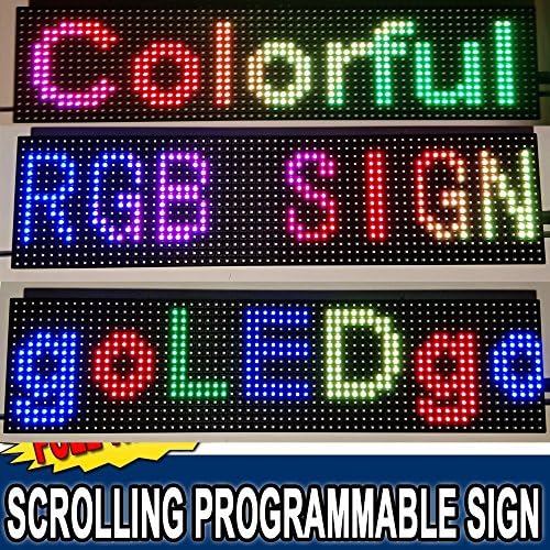 Goledgo RGB целосна боја LED знак Splash Splash Водоотпорна програмабилна програма за движење LED порака Маркин знак