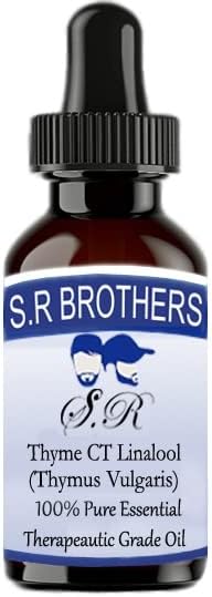 S.R браќа од мајчина душица CT linalool чисто и природно есенцијално масло од одделение со капнување 100мл