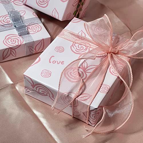 Комплет Хартија за Завиткување подароци за Деца Момчиња Девојчиња Возрасни Розова хартија Вклучуваат Додатоци Со Лента Погодни
