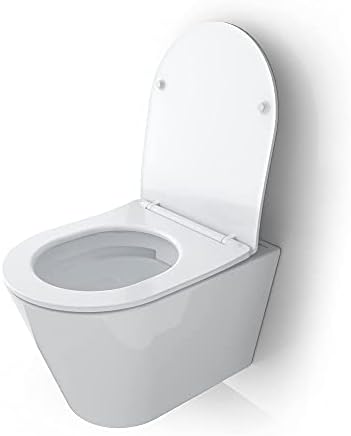 Hygizone HWH22 безжичен wallид обесен тоалетен сад, вклучувајќи меко блиско седиште