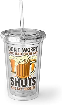 16oz пластична чаша хумористични пијалоци изработувајќи саркастични пијалоци изреки за пиво смешно домашно кршење на семејни
