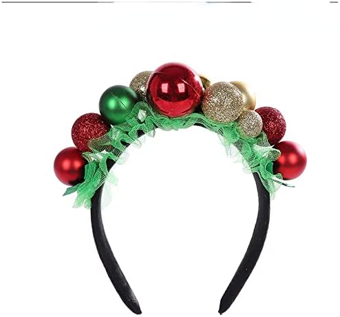 Зупиек божиќни ленти за ѕвончиња, украси За Божиќни топки, шамии, реквизити, додатоци, додатоци за коса бел лента