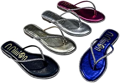 Раид Блинг клин -сандали за жени летни рамни рамни пета со ниски потпетици Харингбон сандали