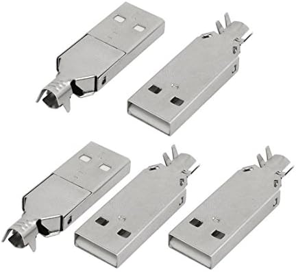 AEXIT USB Машки Дистрибуција електричен Тип - 2.0 Приклучок Приклучок Приклучок Адаптер 5pcs
