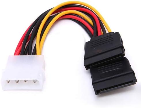 кабел За Адаптер за Напојување hudiemm0B, 4 Pin IDE Молекс до 15 Pin 2 Сериски SATA Хард Диск Адаптер За Напојување Кабел