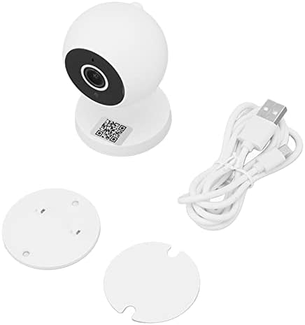 WiFi камера Chiciris 360 степени, лесна за инсталирање на инфрацрвена паметна камера, чист агол на гледање за детска просторија