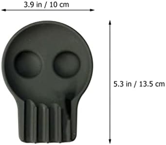 Скелет на черепот „Лифком“, скелетот за глава, бонбони чинија силиконски нераскинлив држач за молив на пенкало, плашливи украси за украси
