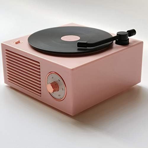 Винил рекорд плеер стил Bluetooth звучник старомоден класичен стил розов симпатичен изглед подарок за девојки за подобрување