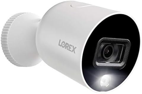 Lorex 1080p HD Smart Indoor/Outdoor Wi-Fi безбедносна камера со 32 GB, паметно одвраќање и ноќно гледање во боја
