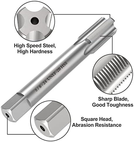 S-Union NEW 5/8 -24 Unef Tap and Die Set, Unef Machine Thread Thage Shap and Unef Round Thread