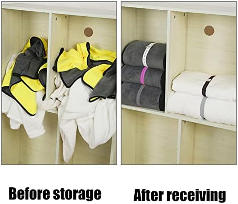 VSV складирање Прилагодлива Еластична Лента За Складирање Облека, Ремен За Складирање Облека со Дупки За Копчиња И Копчиња, Заштеда
