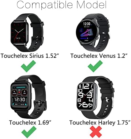 Fitturn Watch Band Компатибилен Со Touchelex Smart Watch Bands За Touchelex Венера 1.2 Паметни Ремени За Часовници За TouchElex