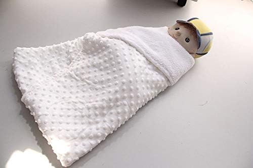 Xjjzs бебе ќебе и затегнување на новороденото термичко меко руно ќебе зимско цврсто постелнина поставена памучна ватенка за бет прицврстување