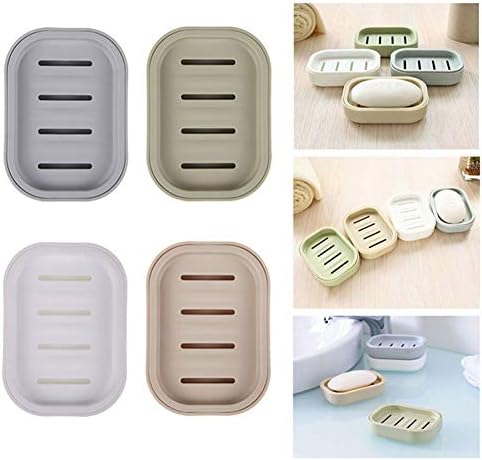 Maserfaliw сапун кутија, класичен, корисен, пластични двојни слоеви за бања, двојни слоеви, затегнување на сапун, држач за сапун, сапун за сапун - бел, дом, ресторан, канцел
