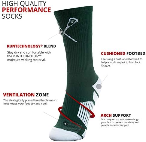 Кредалкспорт Лакрос Атлетски Ткаени Чорапи Со Средно Теле | Само Лабави | Млади И Возрасни Големини