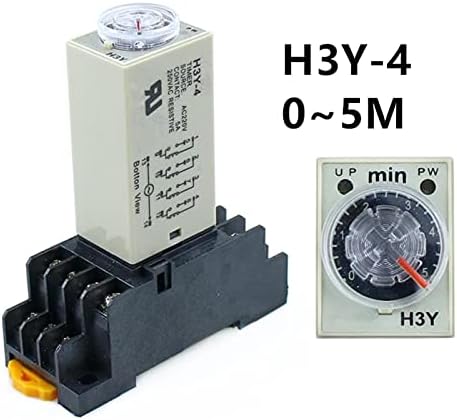 Scrubky H3Y-4 0-5M напојување Време за одложување на тајмерот DPDT 14PINS H3Y-4 DC12V DC24V AC110V AC220V